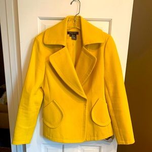 Etcetera yellow cotton/wool jacket size 4